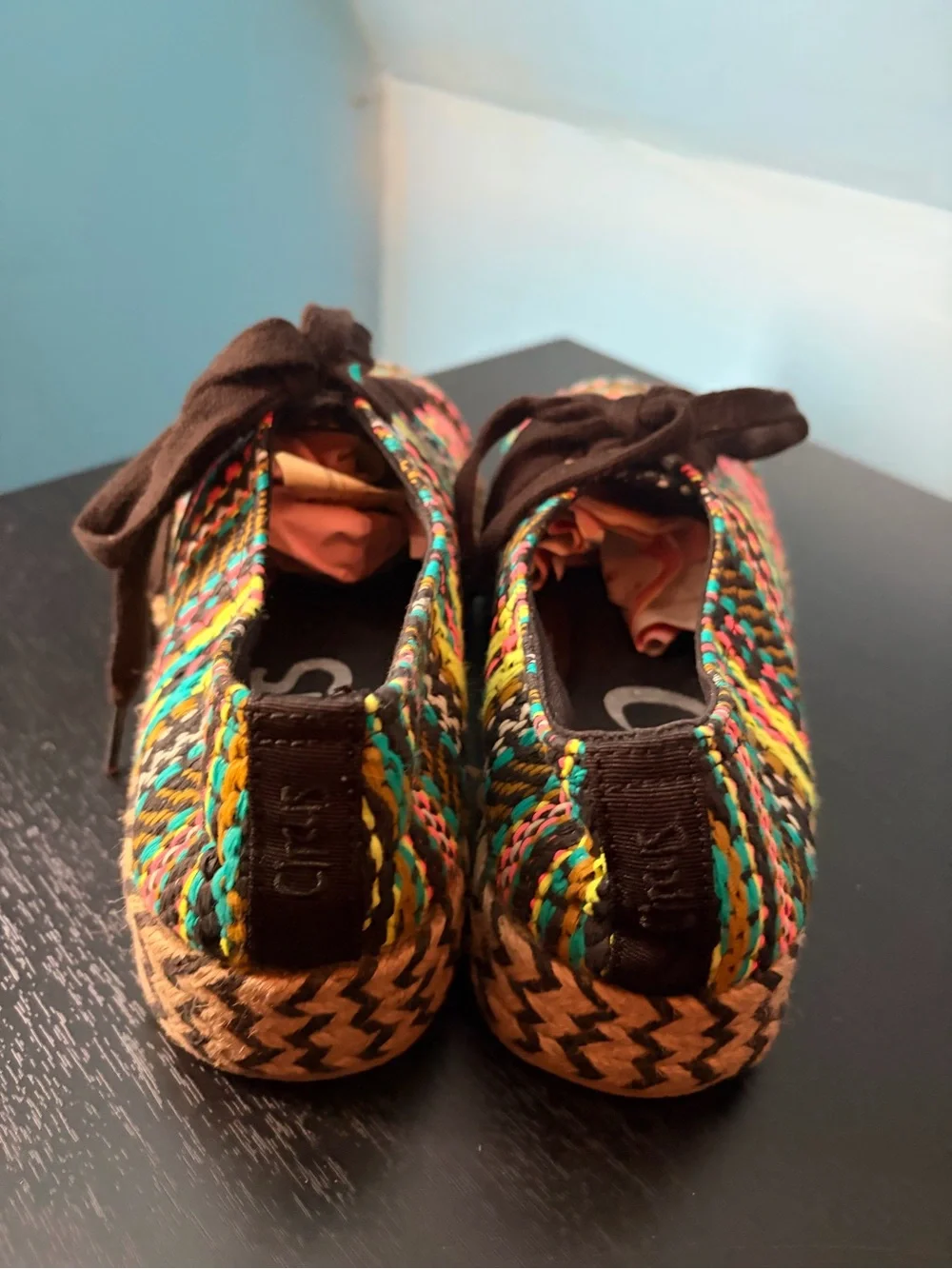 Circus by Sam Edelman Multicolor Woven Platform Sneakers